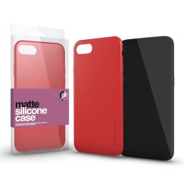   XPRO™ Szilikon matte tok ultravékony korallpiros Apple iPhone 16 készülékhez