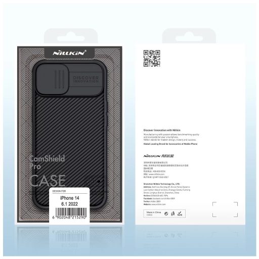 Nillkin CamShield PRO kemény tok Apple iPhone 13/14 készülékhez fekete 