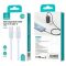 USAMS KY Series US-SJ691 60W USB-C to USB-C kábel 1m fehér