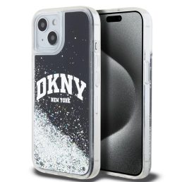   DKNY Liquid Glitter Arch Logo tok iPhone 14 Pro Max készülékhez fekete 