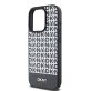   DKNY PU Leather Repeat Pattern Bottom Stripe MagSafe tok iPhone 12/12 Pro készülékhez fekete 
