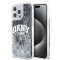 DKNY Liquid Glitter Arch Logo tok iPhone 15 Pro Max készülékhez fekete 