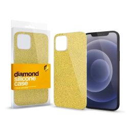   XPRO™ Szilikon tok Diamond Arany Apple Iphone 15 Pro Max készülékhez