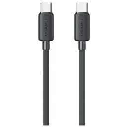   USAMS KY Series kábel US-SJ691 60W USB-C to USB-C 1m fekete 