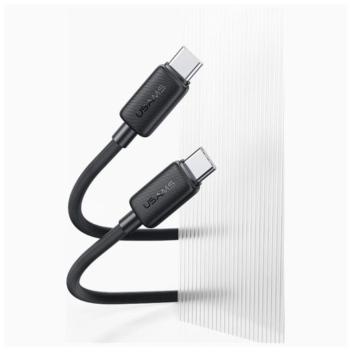 USAMS KY Series kábel US-SJ691 60W USB-C to USB-C 1m fekete 