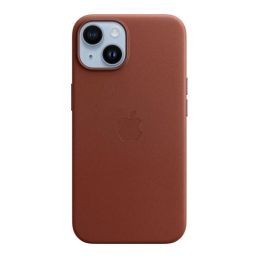 Apple bőr Magsafe tok iPhone 14 készülékhez, földbarna 